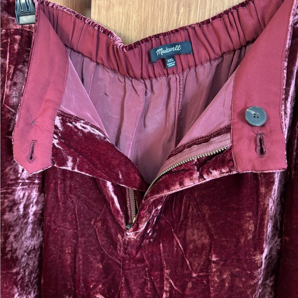 EUC Velvet Tapered Pleated Pull-On Pant | Red Purple Trousers | Women’s Plus XXL - Picture 3 of 16